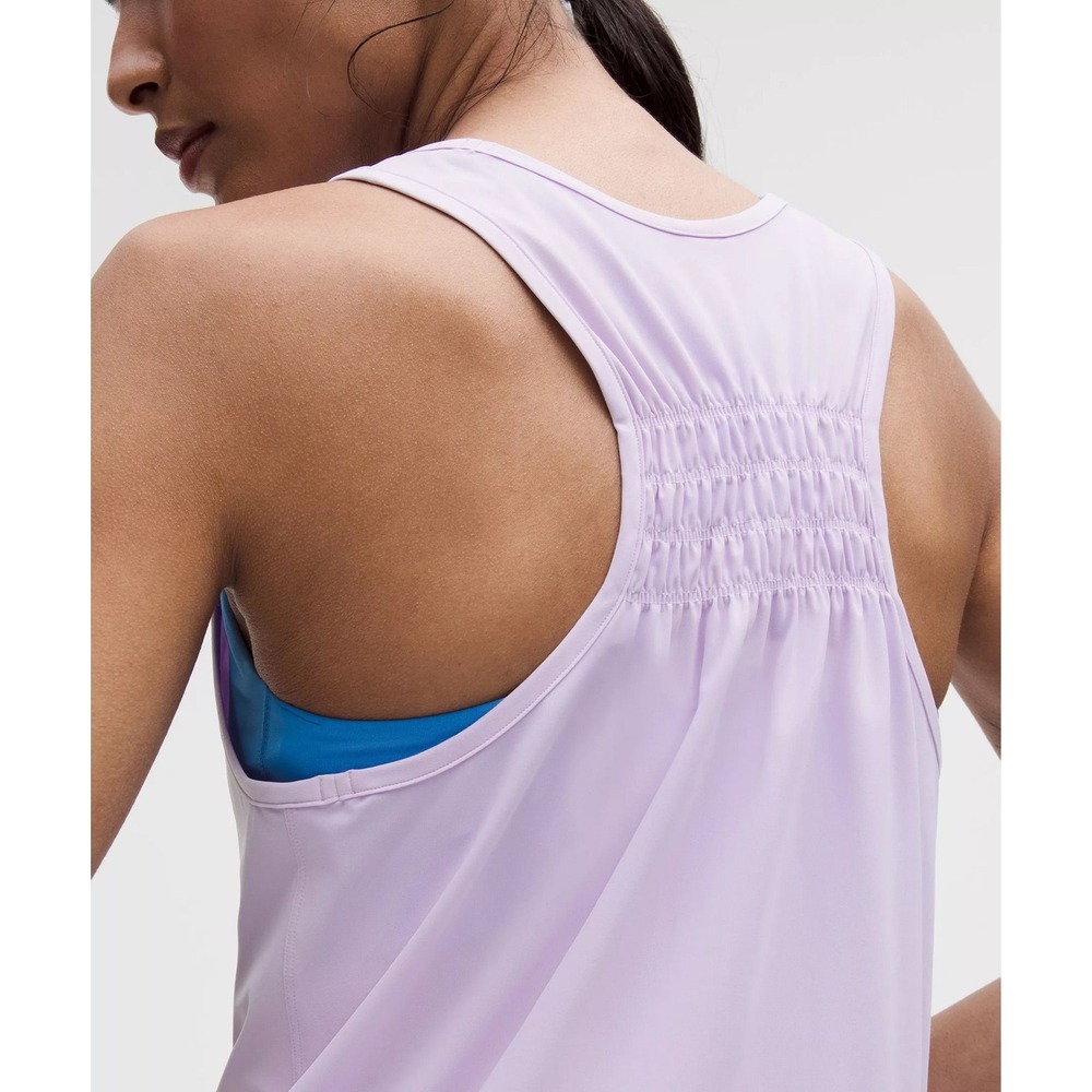 NWT Lululemon Ruched Razorback Tank in Lilac, Sz XL